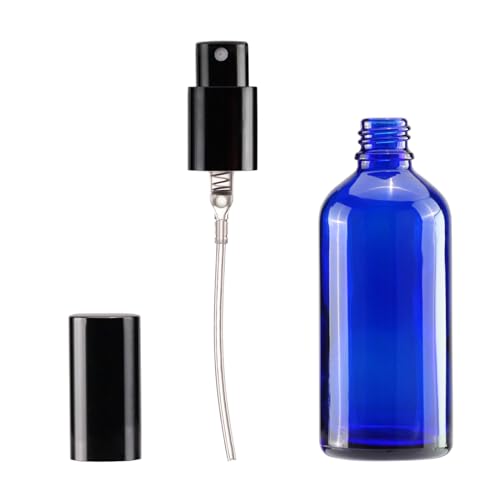 Blue Glass Spray Bottles 4oz (9 Count)
