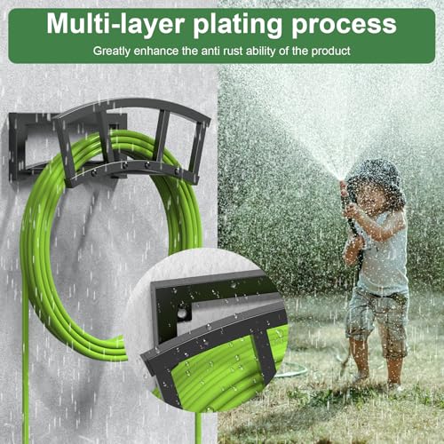 2 Pack Garden Hose Holder Wall Mounted (2 Count)