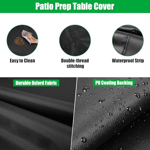 36 Inch Outdoor Prep Table Cover for Stainless Steel Work Table