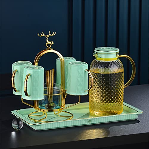 Water Cup Set Afternoon Tea Tea Set Water Set Home Living Room Nordic Ceramic Tea Cup Flower Teapot