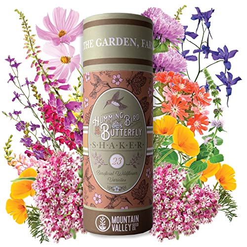Mountain Valley Seed Co Wildflower Seeds Shaker Hummingbird and Butterfly