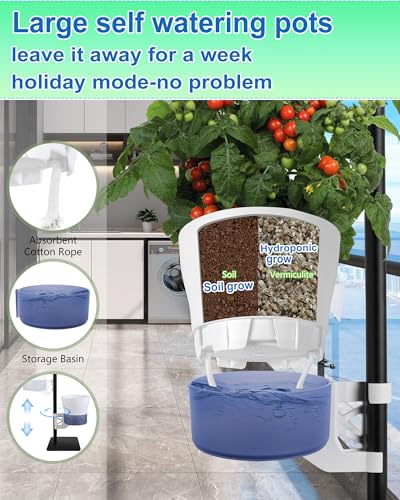 Indoor Plant Hydroponics Growing System Tower Kit with Grow Light