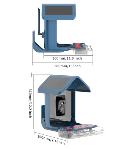 Bird Feeder with Camera Solar Powered