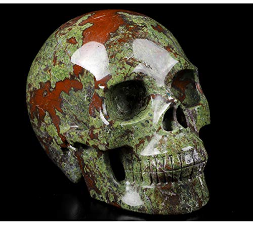 5.0" Dragon Blood Jasper Crystal Skull (Dragon Blood Jasper)