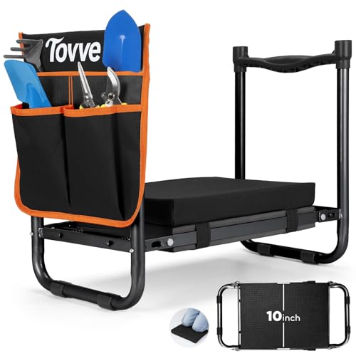 Foldable Garden Kneeler and Seat (Black)