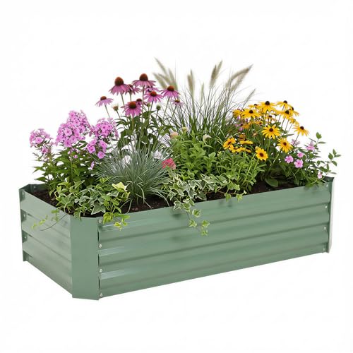4 x 2 x 1 ft Outdoor Raised Garden Bed