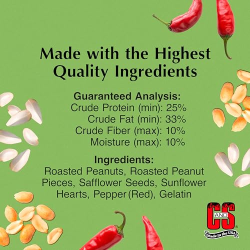 Ready to Use Hot Pepper Bird Seed Cylinder (35.5 Ounce)