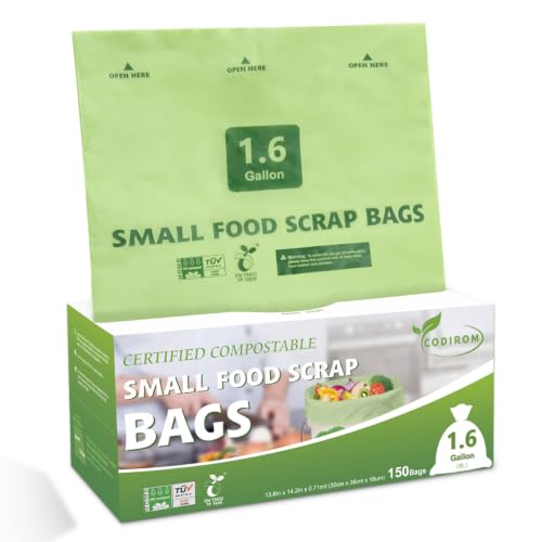 1.6 Gallon Compostable Trash Bags (150 Count)