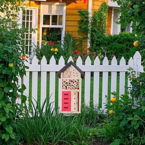 Insect Hotel Hanging Bee House Wooden Insect House (72 Count)