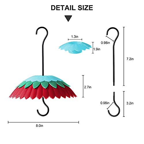 8" Hummingbird Feeder Dome Baffle with Ant Moat
