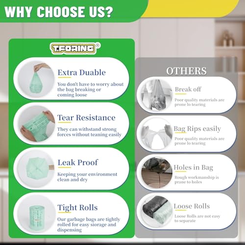 Compostable Trash Bags (80 Count)