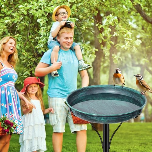 Metal Bird Bath for Outside