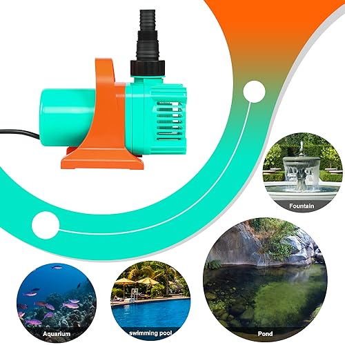 1 10HP 1400GPH Waterfall Pond Pump