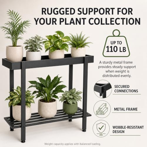 2 Tier Metal Plant Stand