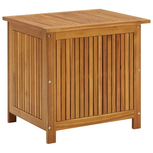 Garden Storage Box 23.6"x19.7"x22.8" Solid Wood Acacia (23.6" x 19.7" x 22.8")