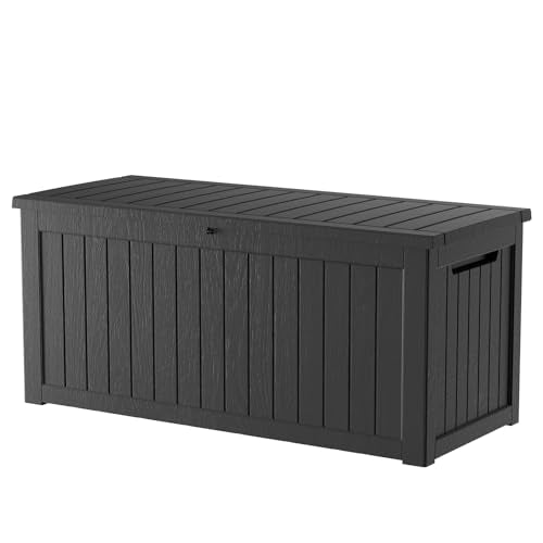 270 Gallon Outdoor Storage Box Patio Deck Box Waterproof