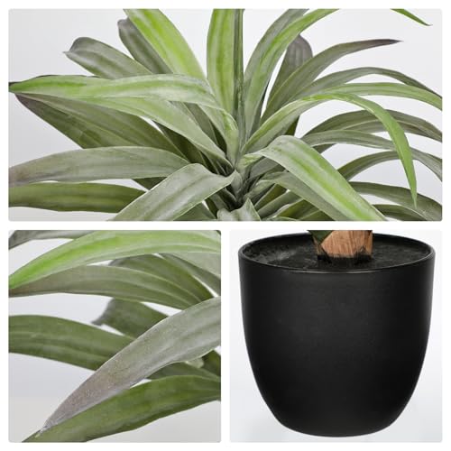 Faux Agave Plant 18.1in Artificial Agave Potted Plant Fake Outdoor Plants for Home Office Living Room Bedroom Kitchen Table Decor