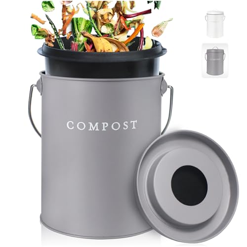 Countertop Compost Bin with Lid Small