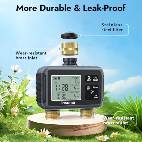 Water Timer with Brass Inlet & Outlet