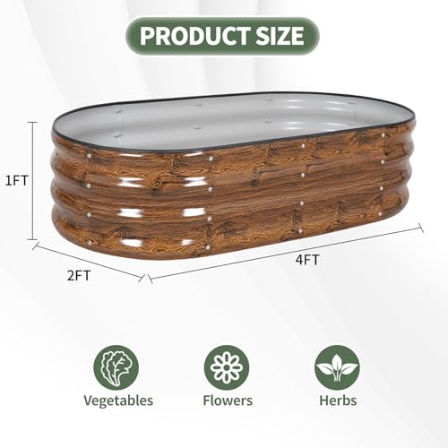 Galvanized Raised Garden Bed Outdoor (2 Count)