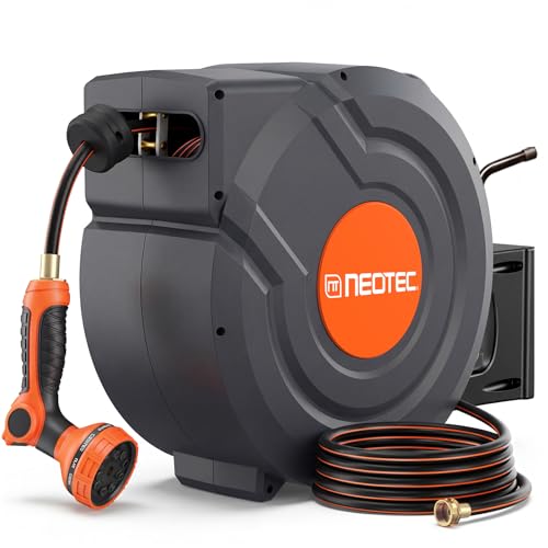 Upgraded Retractable Garden Hose Reel 1