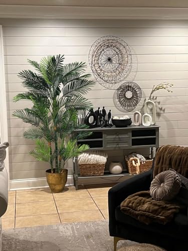 6ft Artificial Golden Cane Palm Tree for Home Decor (Palm Tree (6ft) / 6ft)