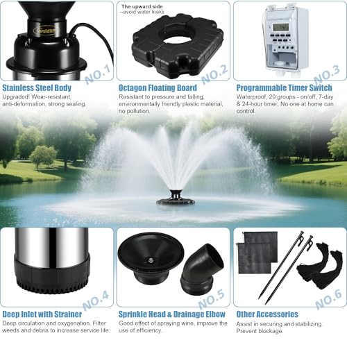 Pond Fountain Aerator