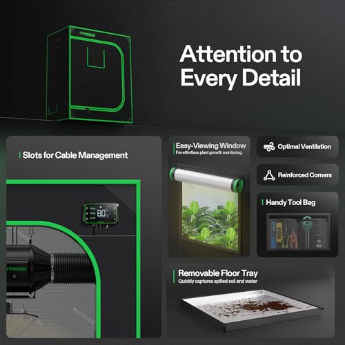 30"x18"x36" Small Grow Tent Mylar Tent for Aerogarden Indoor Plants