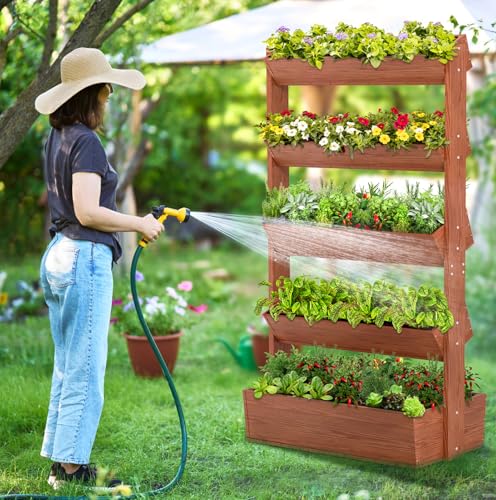 Wood Vertical Raised Garden Bed