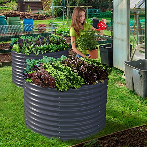 32" Tall Metal Raised Garden Bed