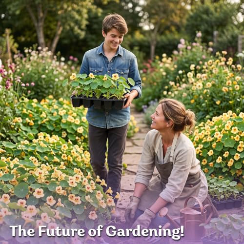 75 Peach Melba Nasturtium Seeds