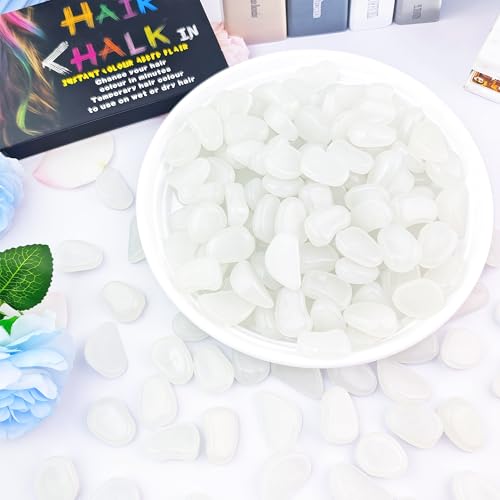 500PCS 1 1.2" Glow Pebbles Glowing Rocks for Garden Decoration 25 (500 Count)