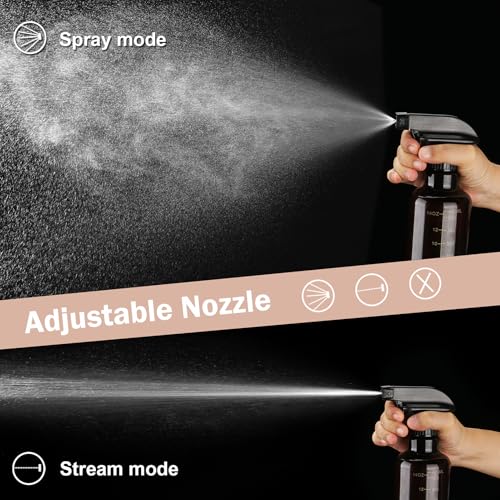 16.9oz Plastic Spray Bottle With Scale (Amber-scale)