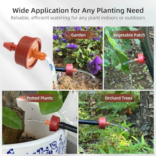 60PCS 3 GPH Pressure Compensating Drip Irrigation Spot Watering Drippers