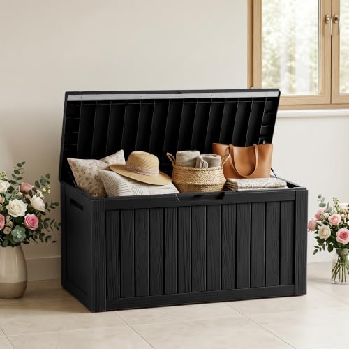 80 Gallon Outdoor Storage Box (Black / 80 Gallon)