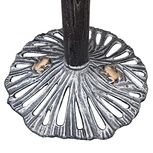 5065AP Antique Pewter Sunflower Design Aluminum Birdbath
