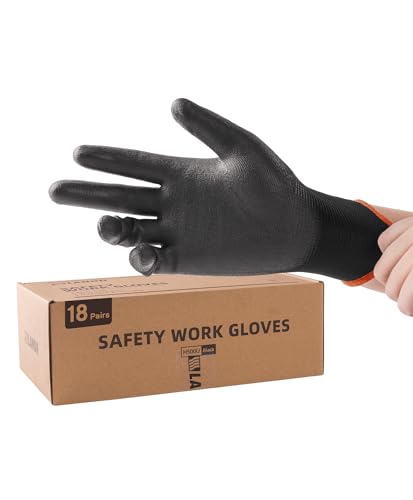 LANON Safety Work Gloves for Men and Women (36 Count)