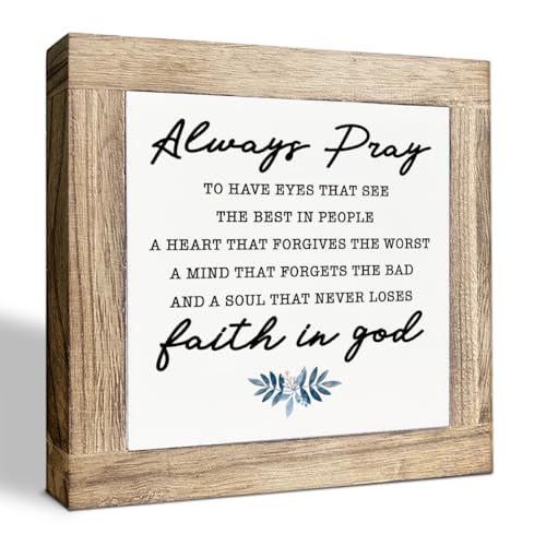 Inspirational Wooden Box Sign (Color08)
