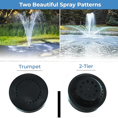 FT 14000 Floating Pond Fountain and Aerator Complete Kit with 14