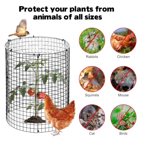 45 Pcs Large Wire Plant Protector from Animals (15 Pack 24'' x 12'')