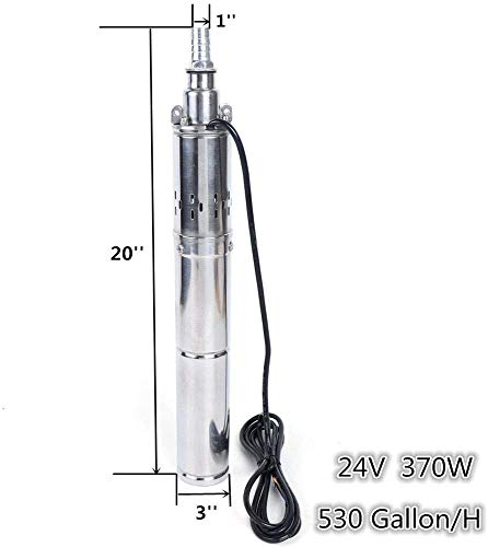 3 Inch Solar Water Pump Submersible Well Deep Bore Screw Well Garden Irrigation Kit with MPPT Controller