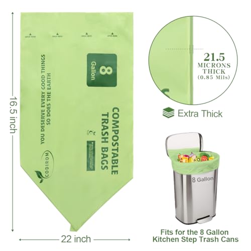 100% Compostable Trash Bags (70 Count)