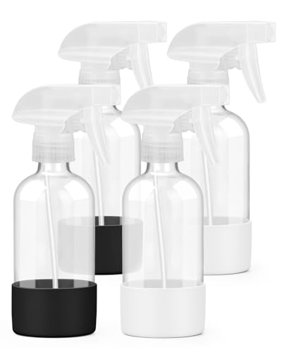 Glass Spray Bottles 8 oz (4 Count)