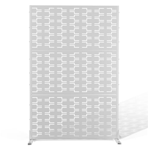 Metal Privacy Screen Outdoor 72" H×47" W