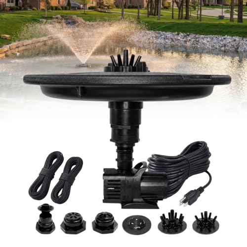 1 4 HP Floating Fountain & Aerator for Ponds and Lakes with 100 ft Cord