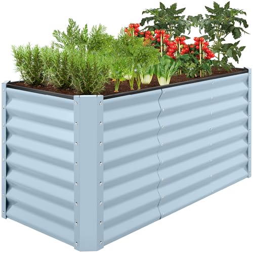 4x2x2ft Outdoor Metal Raised Garden Bed