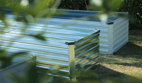 2PCS 10x3x1ft Galvanized Raised Garden Bed Kit (2 Count)