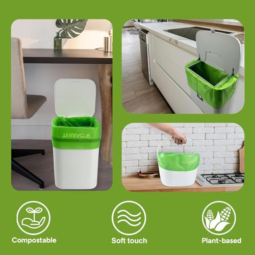 1.3 to 1.6 Gallon Compostable Trash Bags (35 Count)