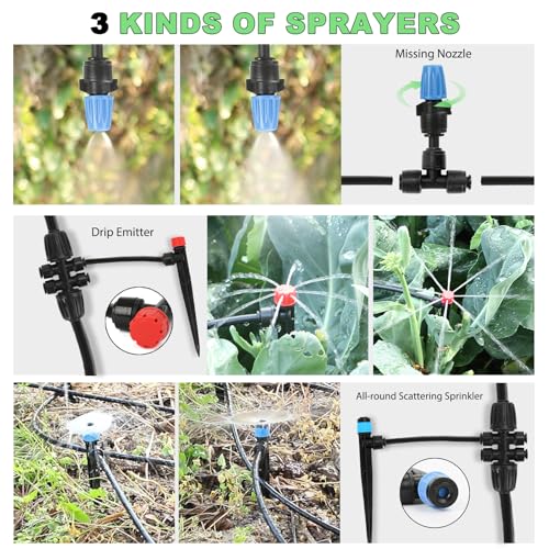 184FT Drip Irrigation System Kit
