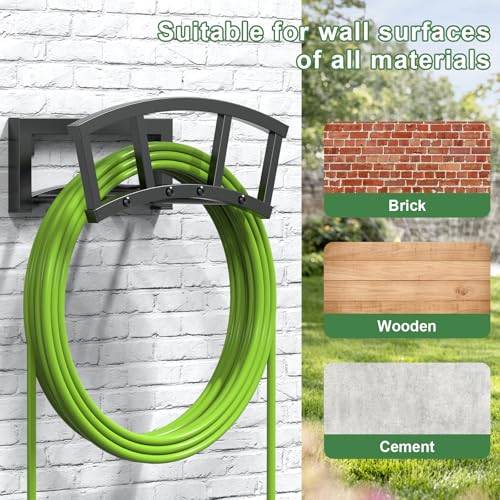 2 Pack Garden Hose Holder Wall Mounted (2 Count)